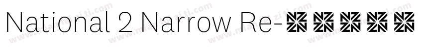 National 2 Narrow Re字体转换